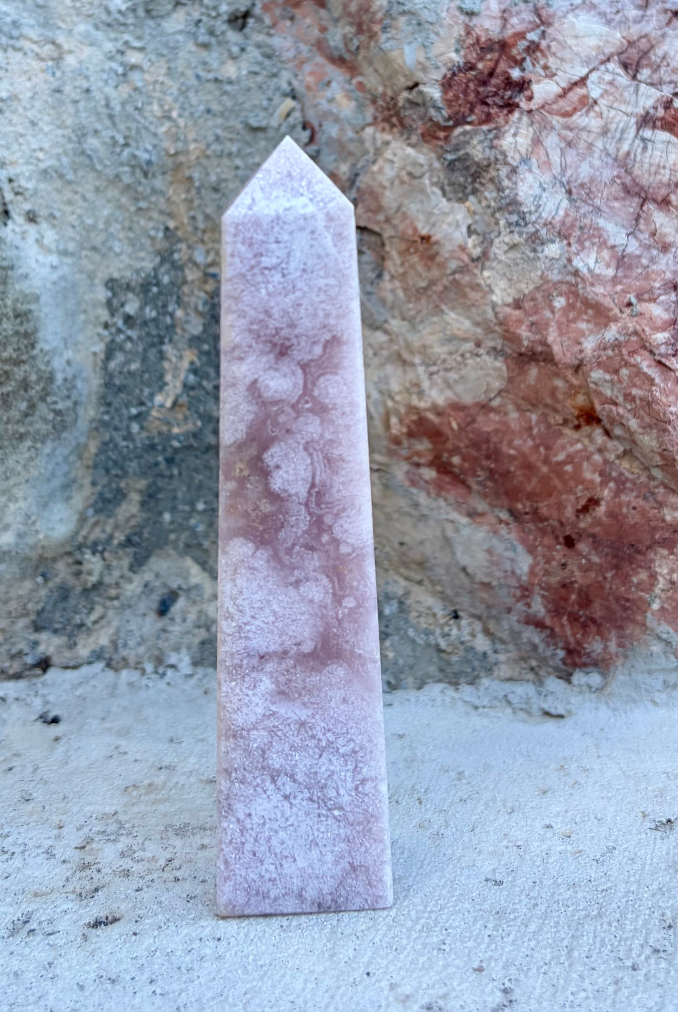 Pink amethyst tower