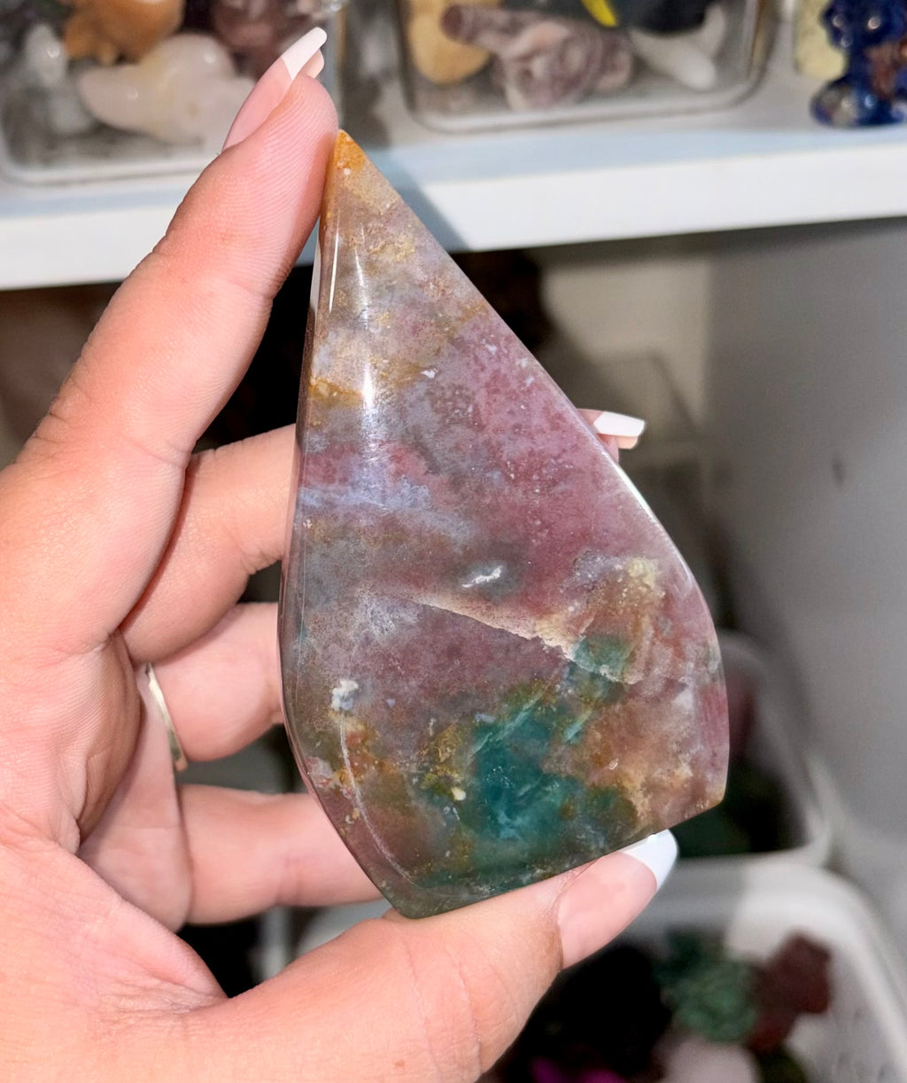 Sea jasper tear drop B