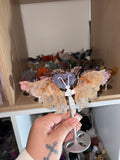 Fire quartz butterfly wings
