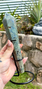 Moss Agate wand Large