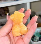 Yellow calcite curvy lady body