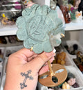 Jade sunflower on stand