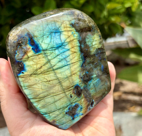 Blue/ yellow flash labradorite Freeform