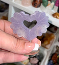 Lepidolite swan heart