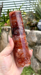 Fire quartz cylinder