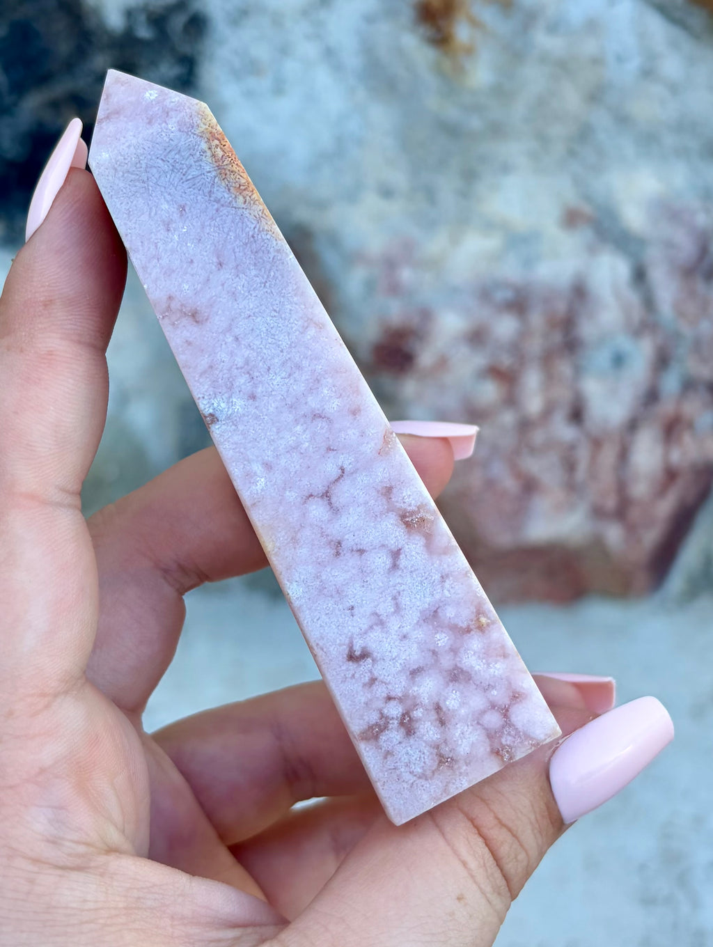Pink amethyst tower