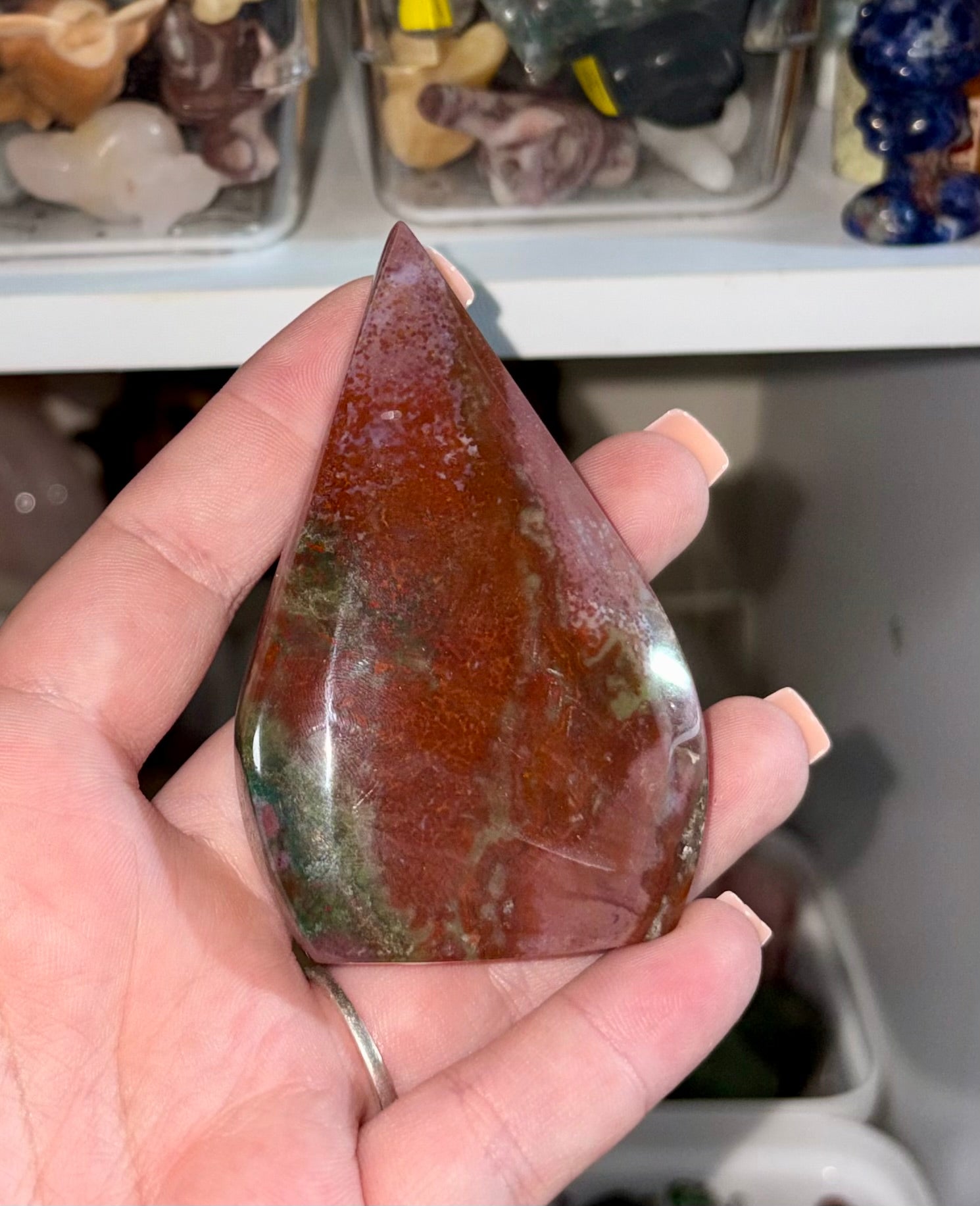 Sea jasper tear drop D