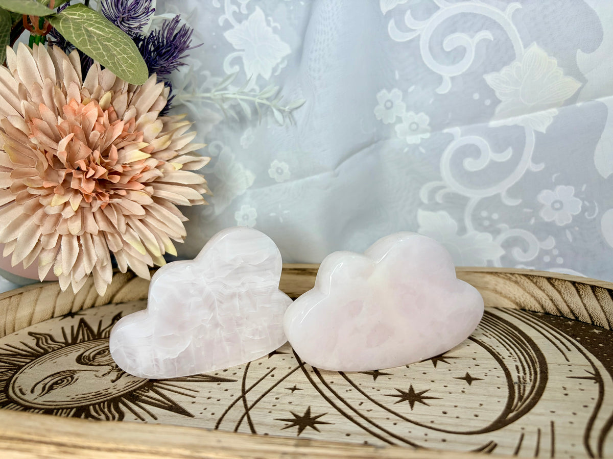 Pink Mangano calcite cloud