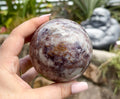 Purple tourmaline sphere