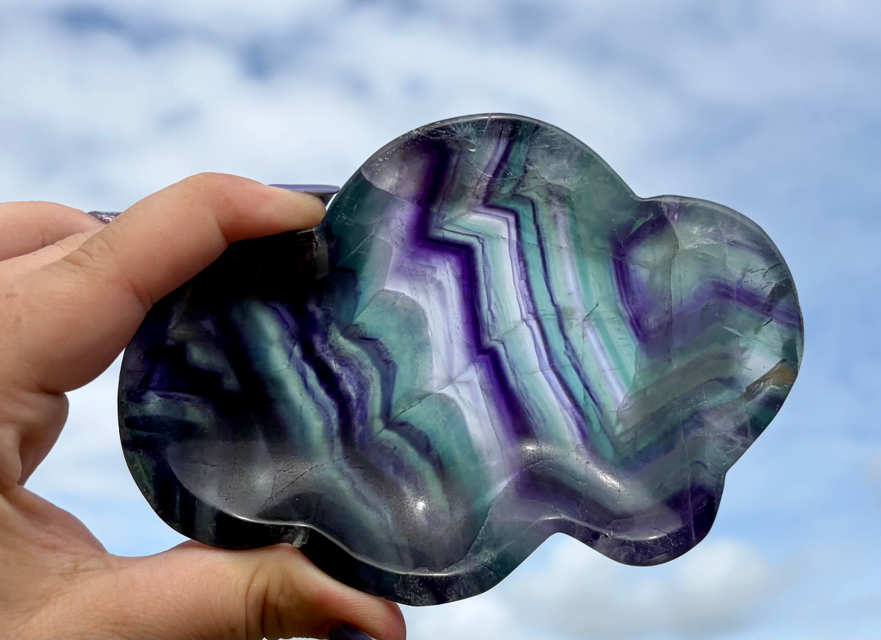 Fluorite bowl