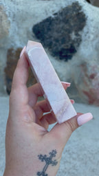 Pink amethyst tower