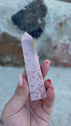 Pink amethyst tower