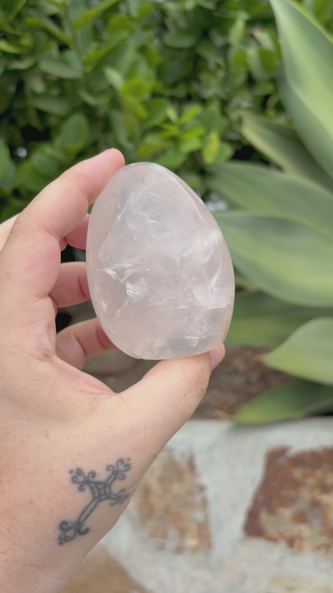 Ice rose quartz Freeform