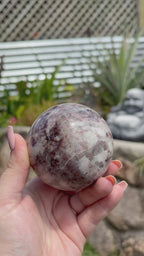 Purple tourmaline sphere