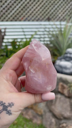 Rose quartz flame