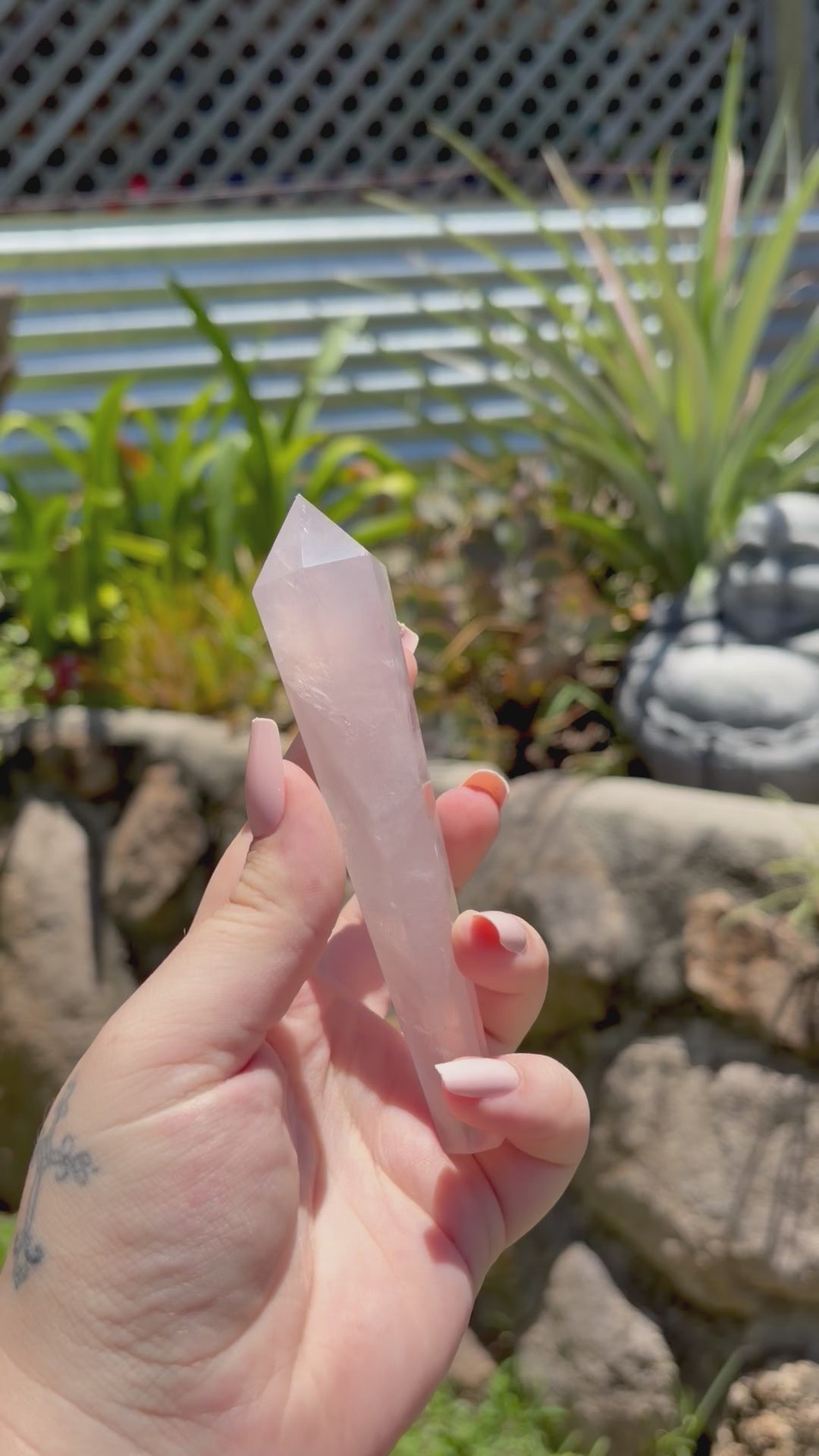 Rose quarts wand