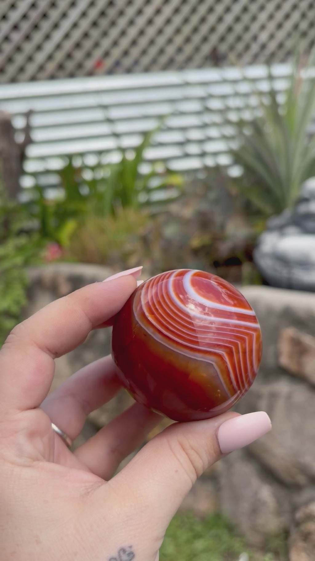 Carnelian sphere B