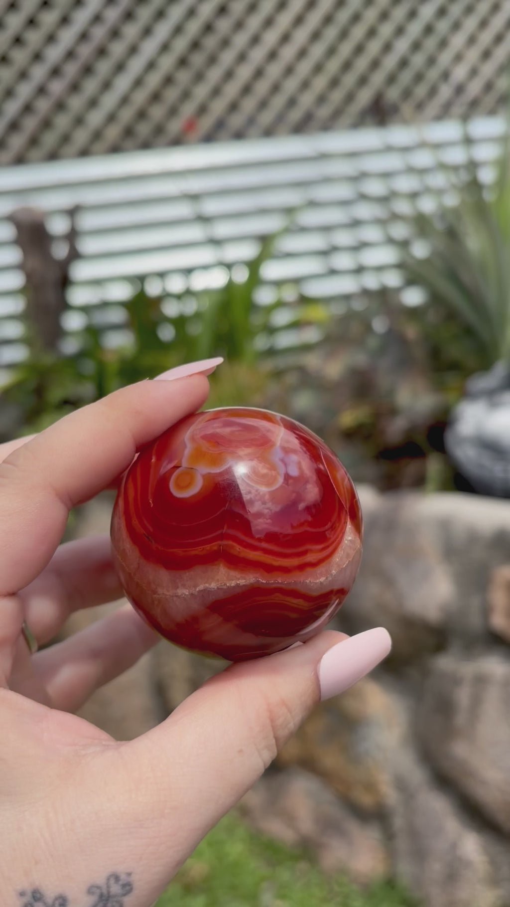 Carnelian sphere A