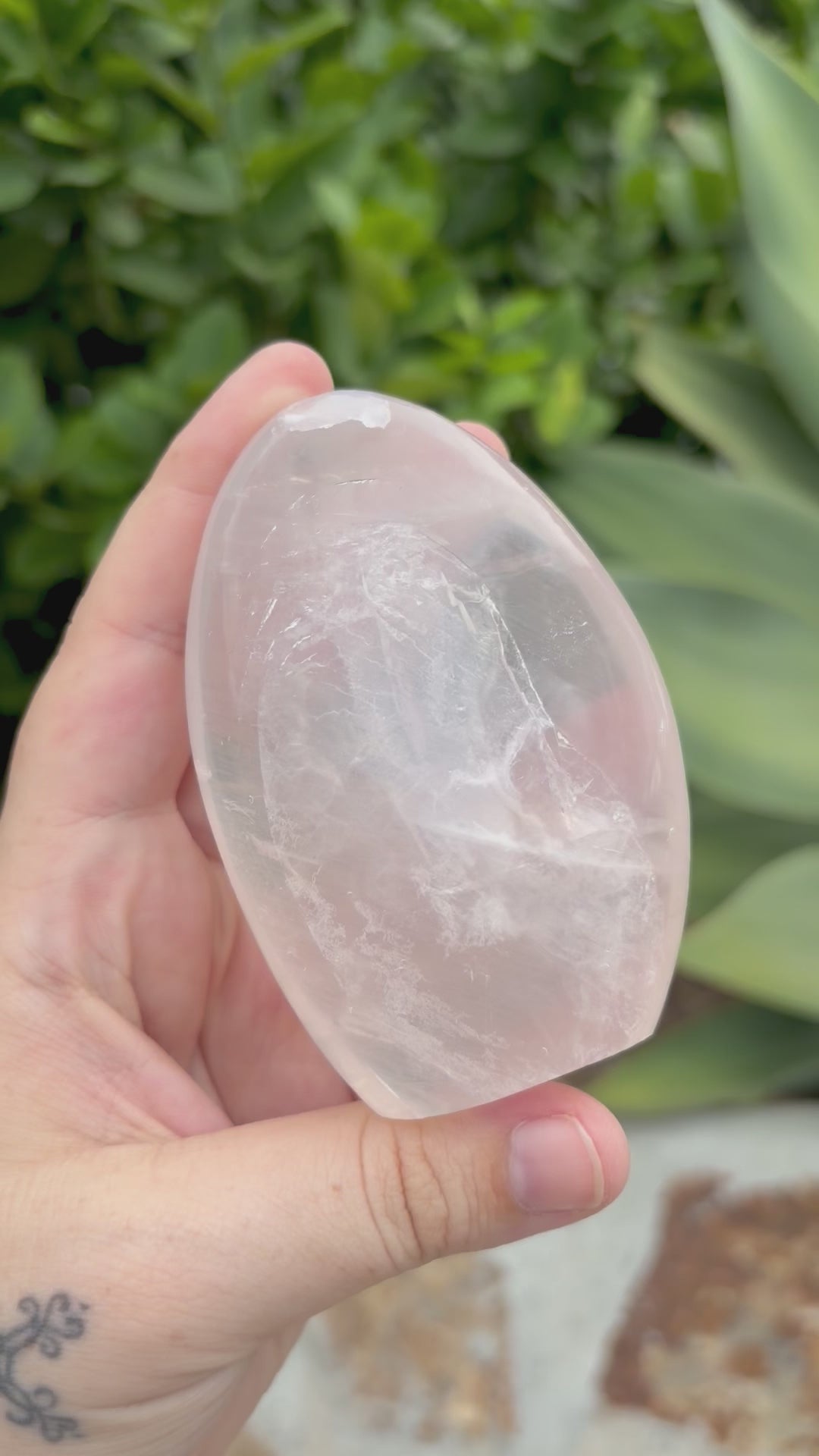 Ice rose quartz Freeform